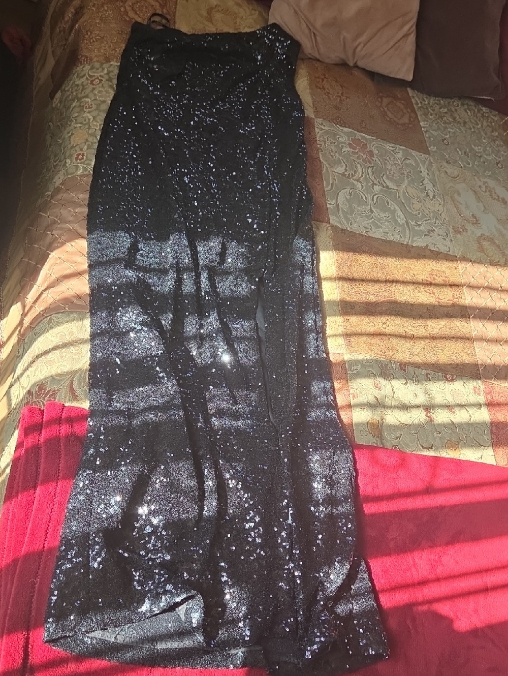 Black Sequin Jason Wu X Eloquii One Shoulder Gown